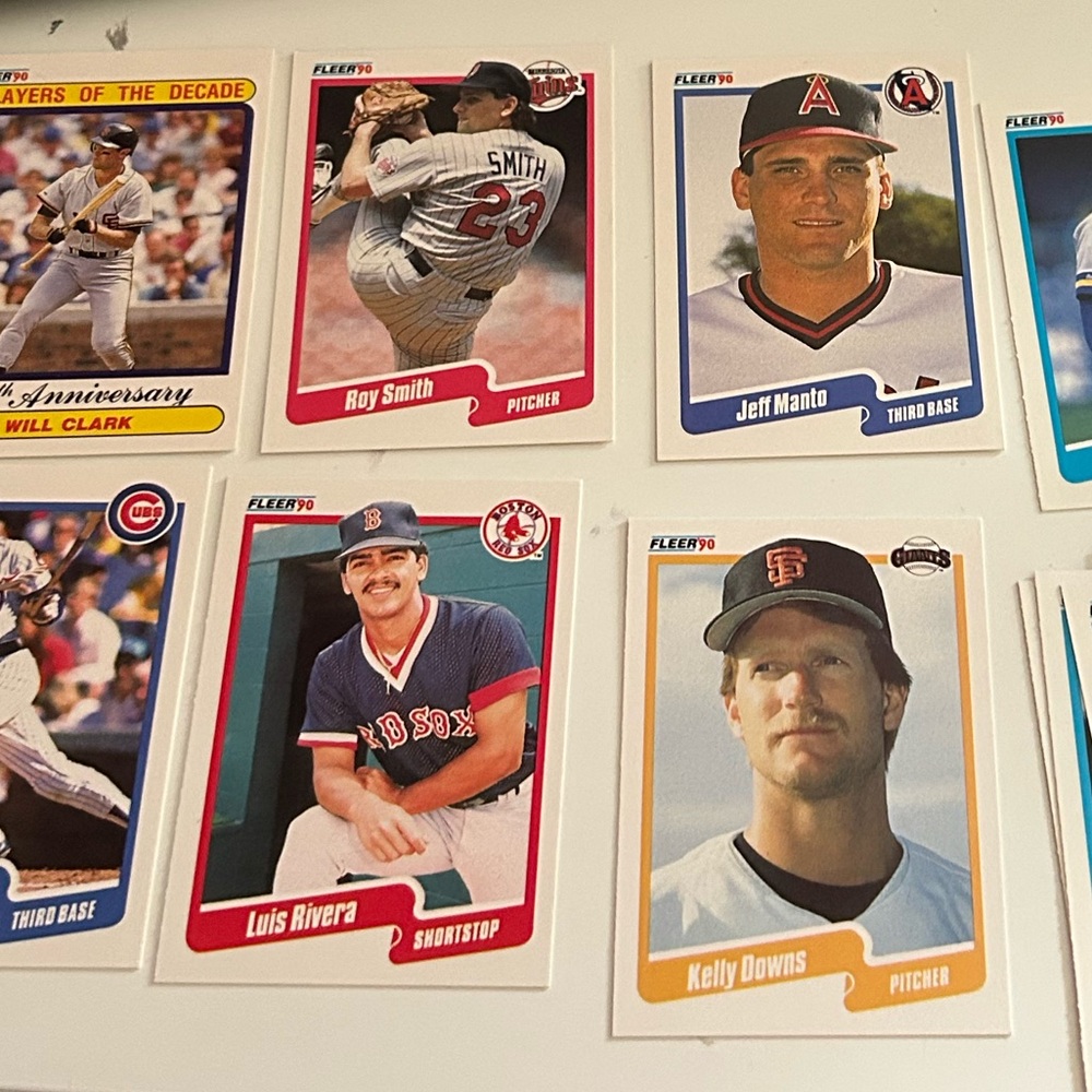 22 Card Lot - 1990 Fleer Baseball - Vintage 90s Stars & Rookies